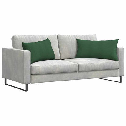 Cuscini da Divano 2 pcs Verde Scuro 80 x 40 cm Tessuto in Cords | homemem39