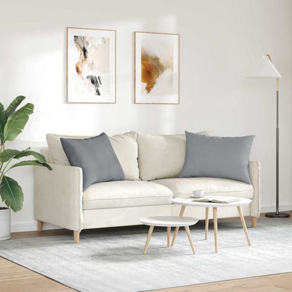 Cuscini da Divano 2 pcs Grigio chiaro 70 x 50 cm Tessuto | homemem39