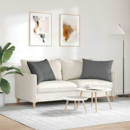Cuscini da Divano 2 pcs Grigio scuro 70 x 50 cm Tessuto | homemem39