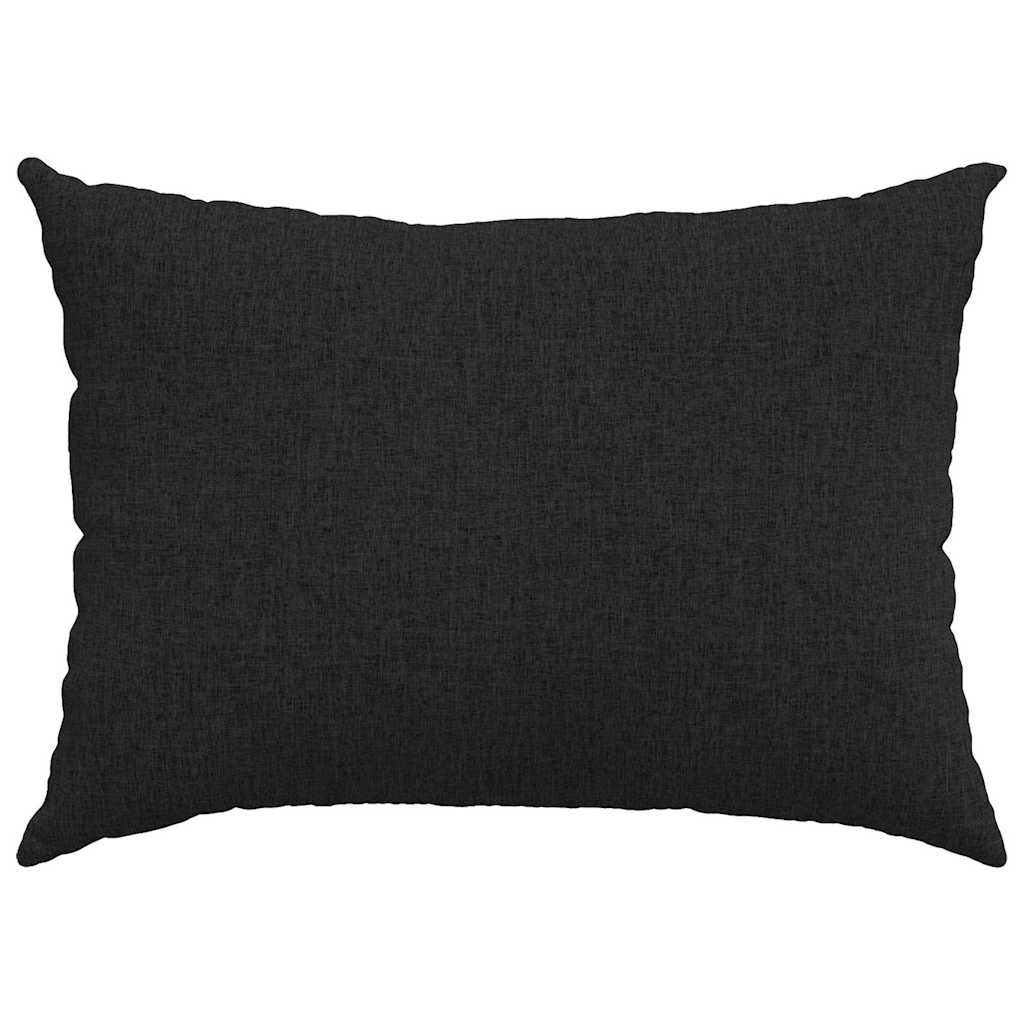 Cuscini da Divano 2 pcs Nero 70 x 50 cm Tessuto | homemem39