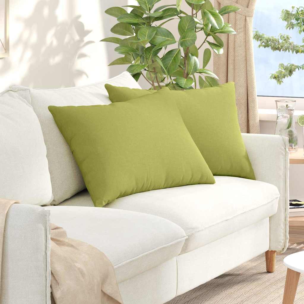 Cuscini da Divano 2 pcs Verde chiaro 70 x 50 cm Tessuto | homemem39