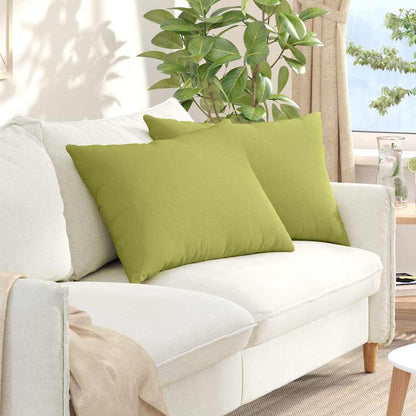 Cuscini da Divano 2 pcs Verde chiaro 70 x 50 cm Tessuto | homemem39