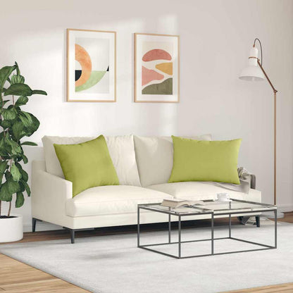 Cuscini da Divano 2 pcs Verde chiaro 70 x 50 cm Tessuto | homemem39
