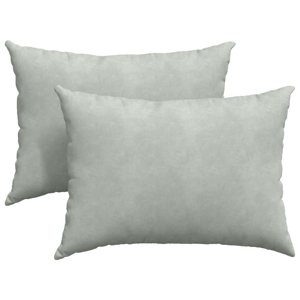 Cuscini da Divano 2 pcs Grigio chiaro 70 x 50 cm | homemem39