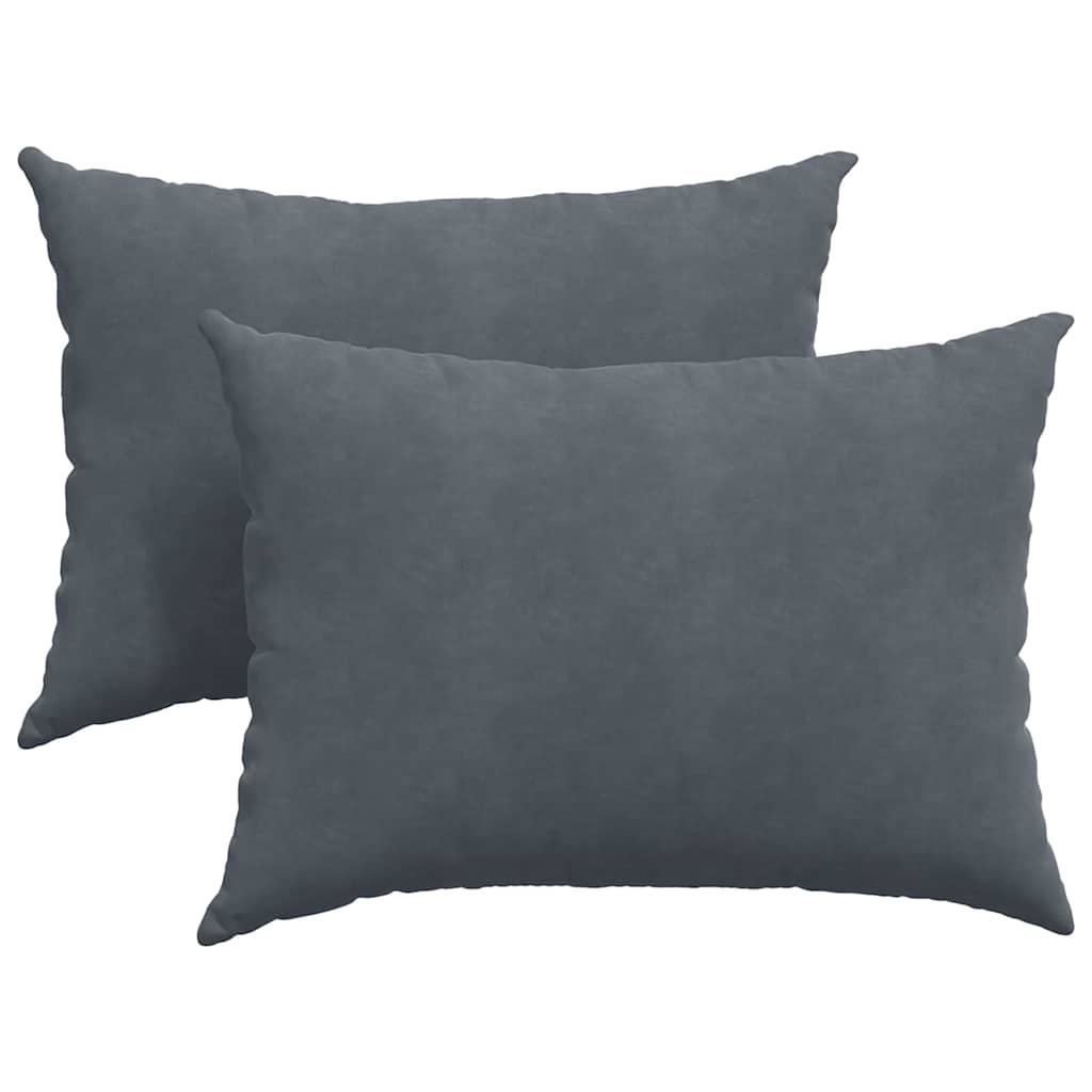 Cuscini da Divano 2 pcs Grigio scuro 70 x 50 cm | homemem39