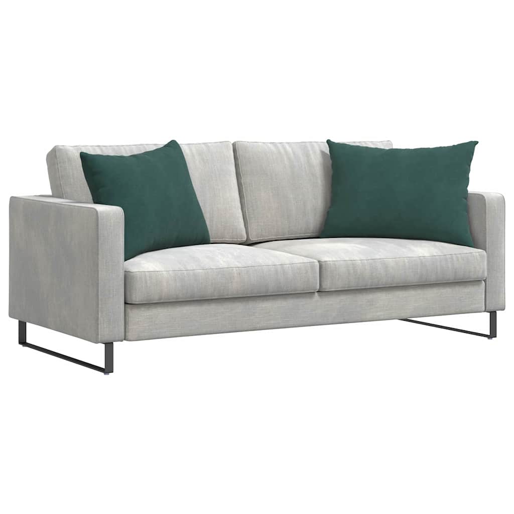 Cuscini da Divano 2 pcs Verde Scuro 70 x 50 cm Tessuto in Cords