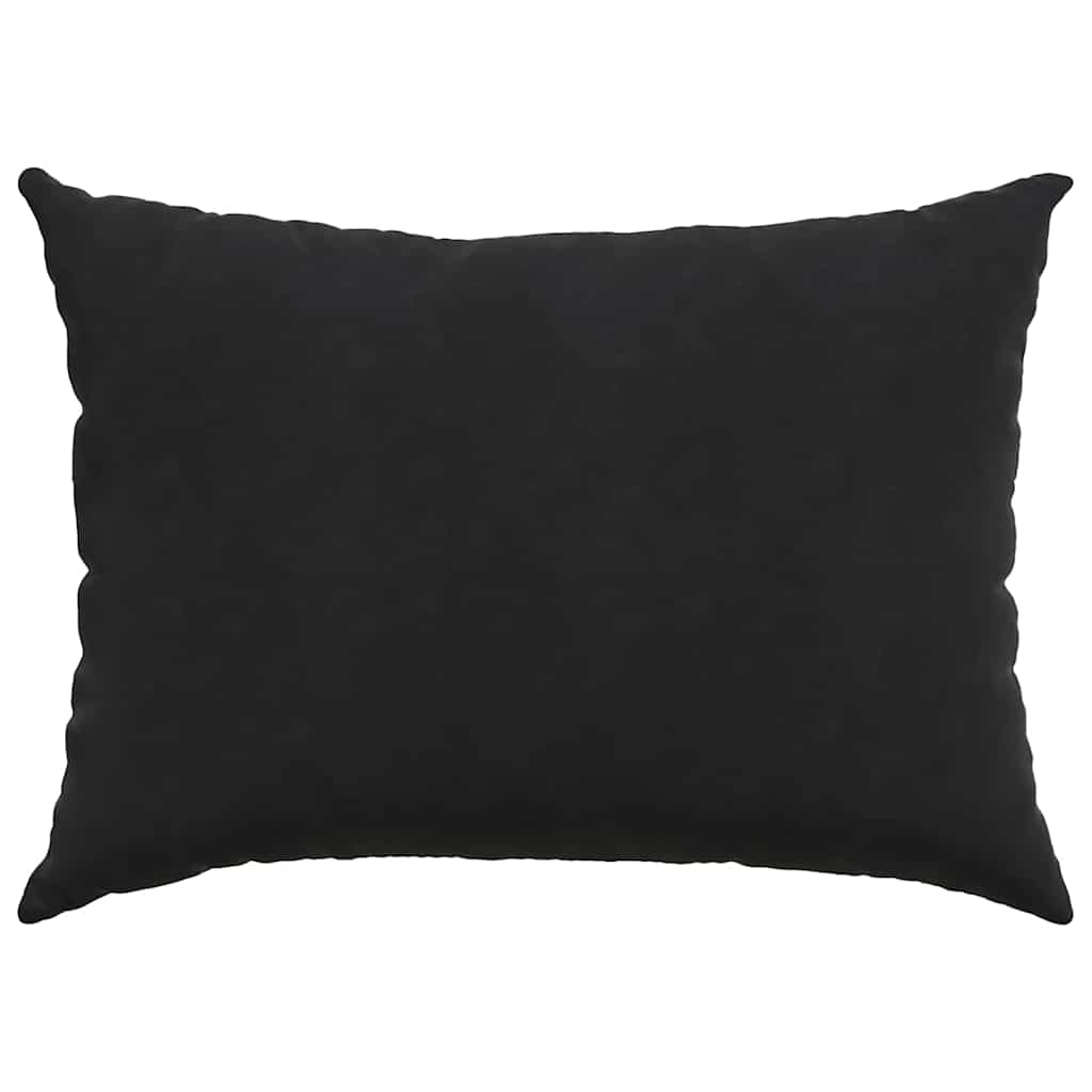 Cuscini da Divano 2 pcs Nero 70 x 50 cm Tessuto in Cords | homemem39