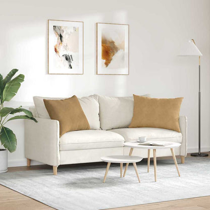 Cuscini da Divano 2 pcs Marrone 70 x 50 cm Tessuto in Cords | homemem39