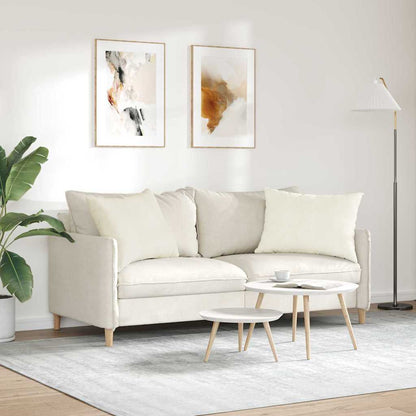 Cuscini da Divano 2 pcs Crema 70 x 50 cm Tessuto in Cords