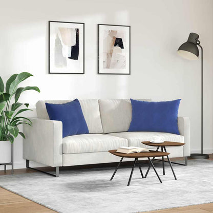 Cuscini da Divano 2 pcs Blu Polizia 70 x 50 cm Tessuto in Cords | homemem39