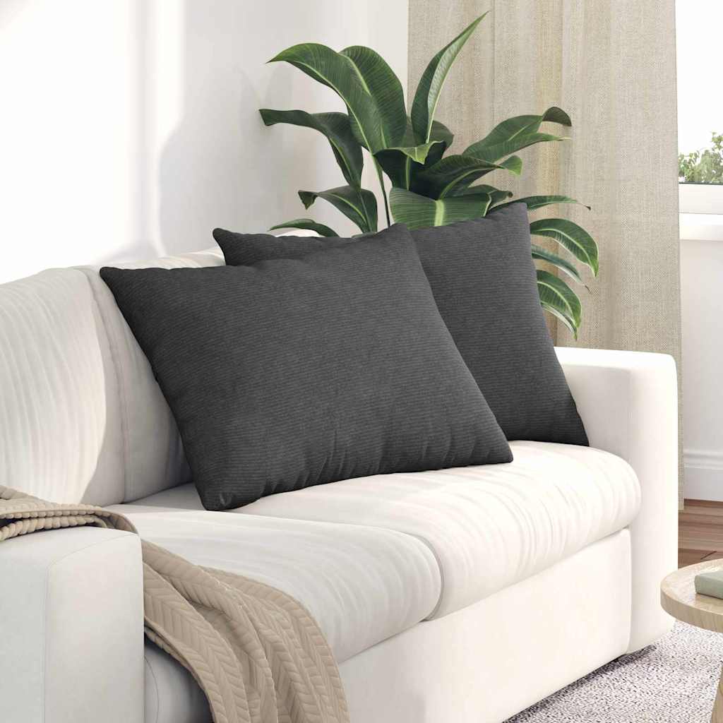 Cuscini da Divano 2 pcs Grigio scuro 70 x 50 cm | homemem39