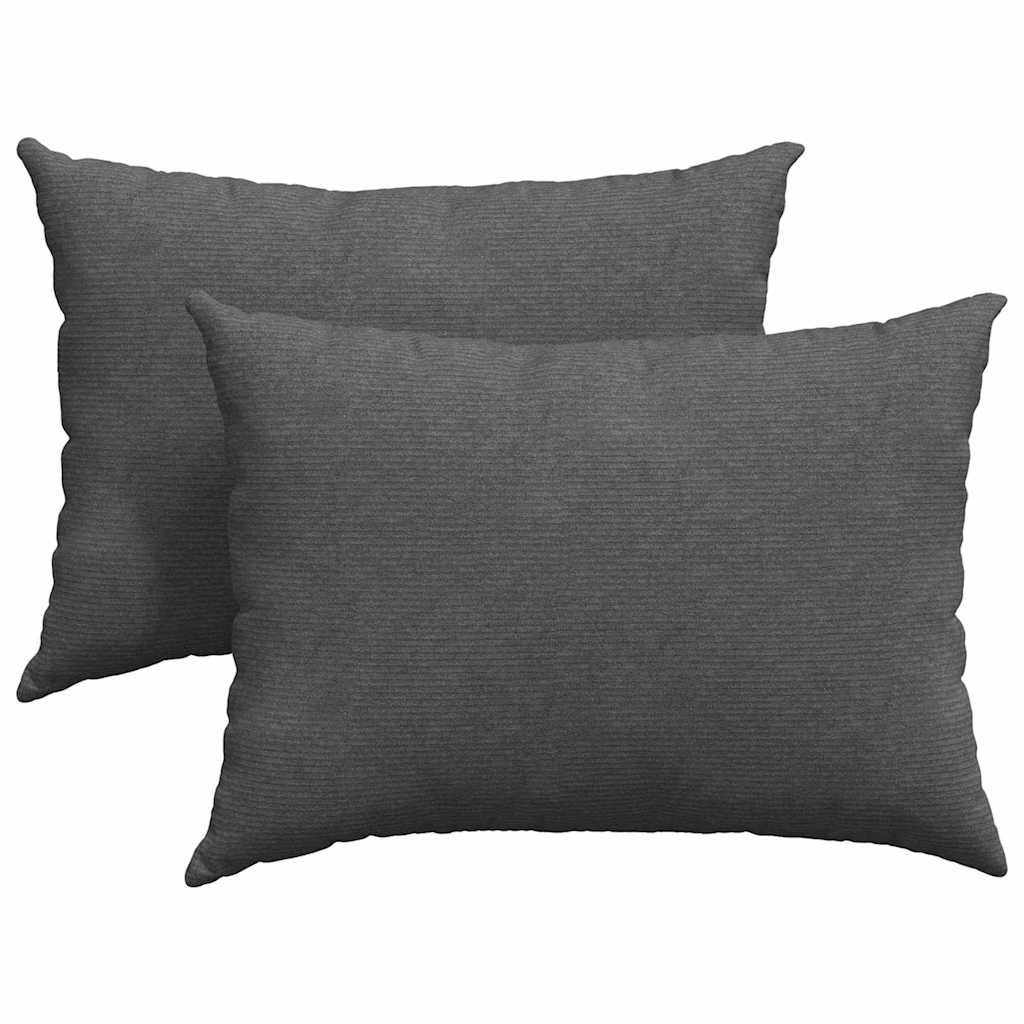 Cuscini da Divano 2 pcs Grigio scuro 70 x 50 cm | homemem39