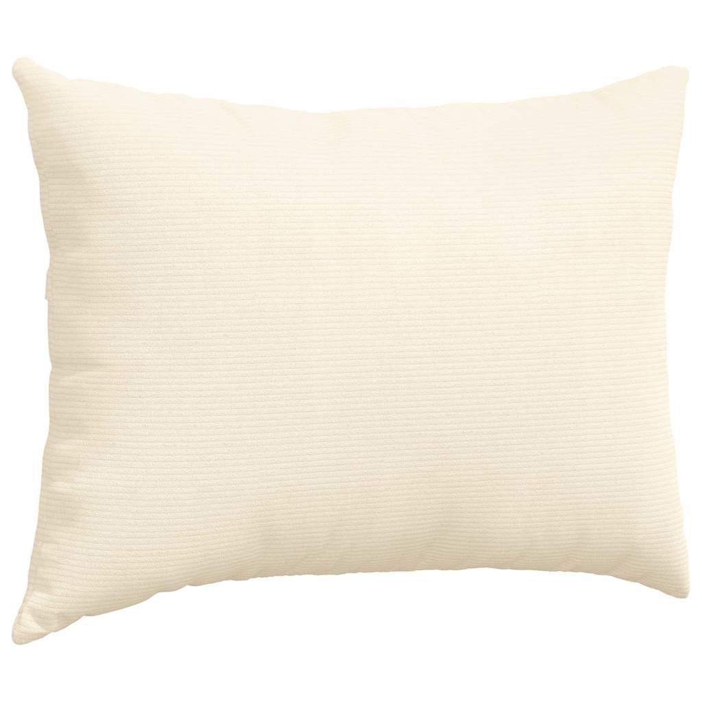 Cuscini da Divano 2 pcs Crema 70 x 50 cm Tessuto in Cords | homemem39
