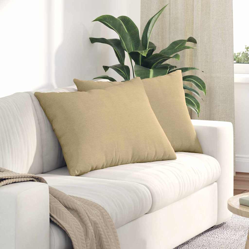 Cuscini da Divano 2 pcs Grigio Verde 70 x 50 cm | homemem39