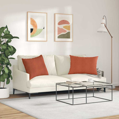 Cuscini da Divano 2 pcs Rosso Arancio 70 x 50 cm | homemem39