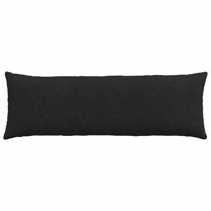 Cuscini da Divano 2 pcs Nero 120 x 40 cm Tessuto