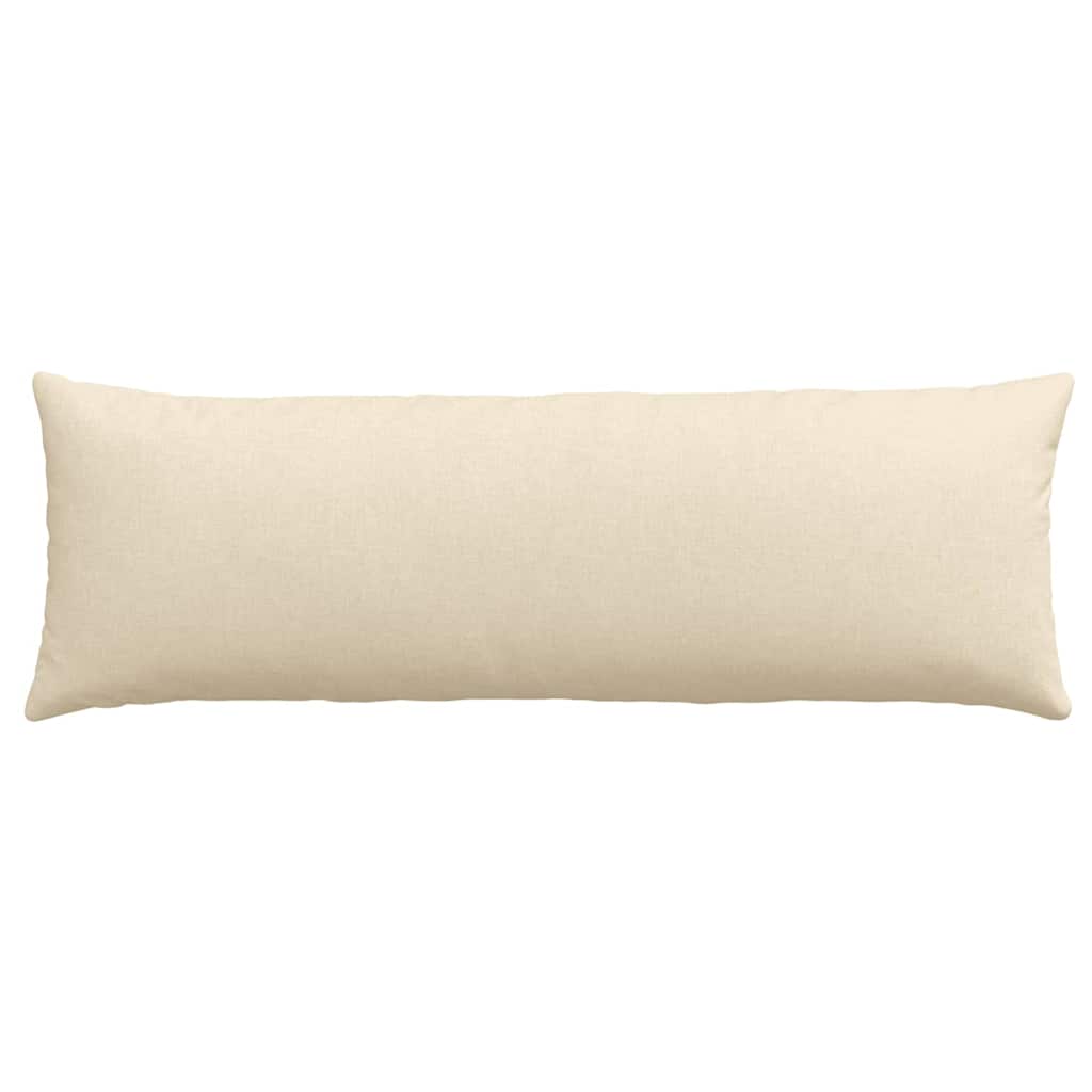 Cuscini da Divano 2 pcs Crema 120 x 40 cm Tessuto | homemem39