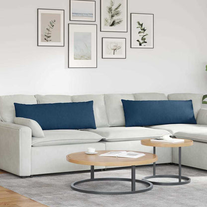 Cuscini da Divano 2 pcs Blu 120 x 40 cm Tessuto | homemem39