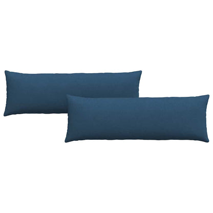Cuscini da Divano 2 pcs Blu 120 x 40 cm Tessuto | homemem39