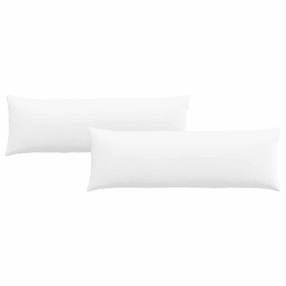 Cuscini da Divano 2 pcs Bianco 120 x 40 cm Tessuto | homemem39
