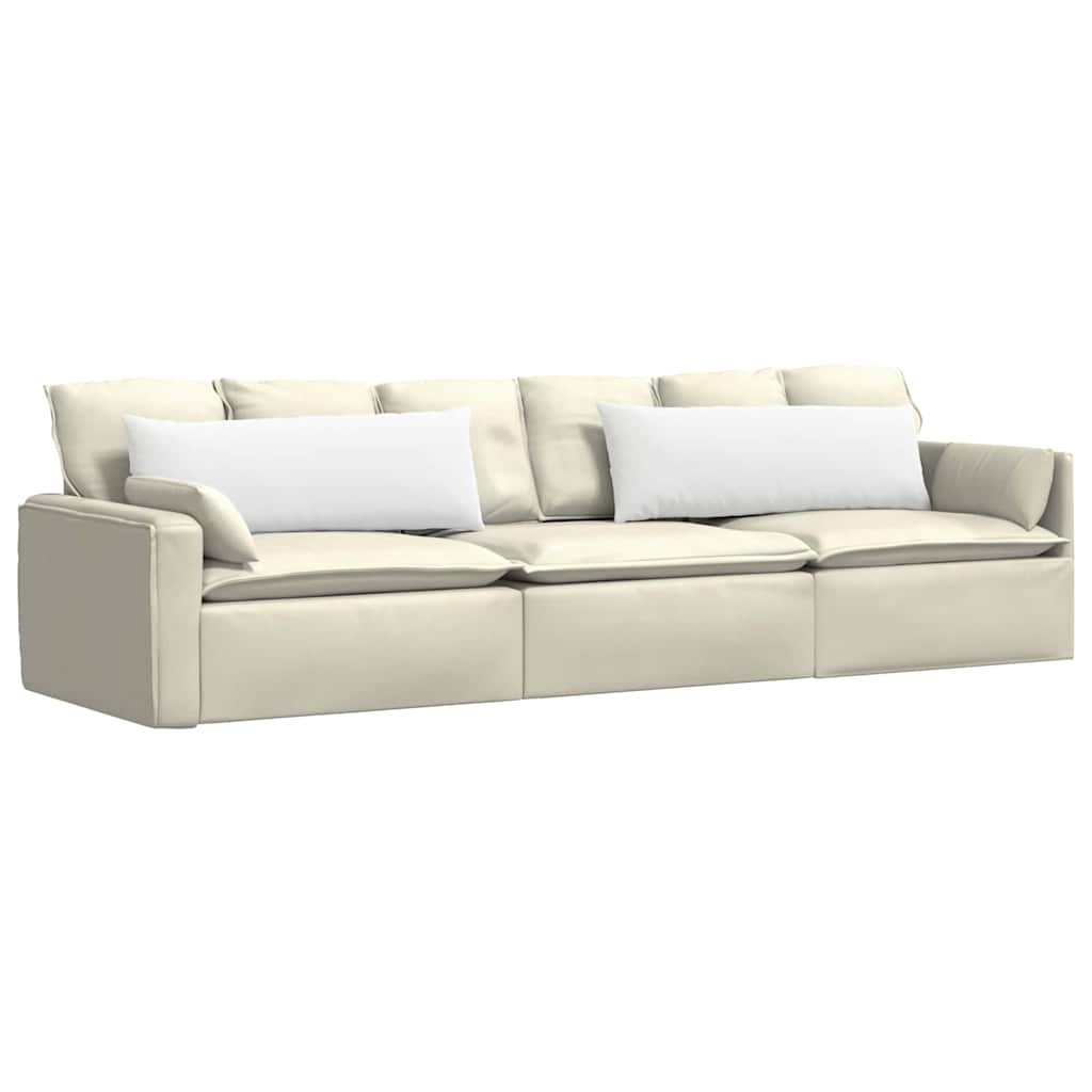 Cuscini da Divano 2 pcs Bianco 120 x 40 cm Tessuto | homemem39