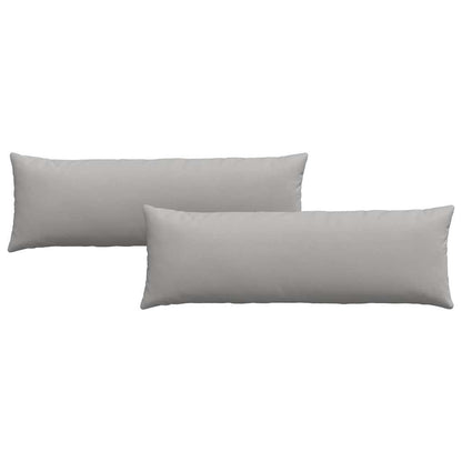 Cuscini da Divano 2 pcs Grigio Nuvola 120 x 40 cm Tessuto | homemem39