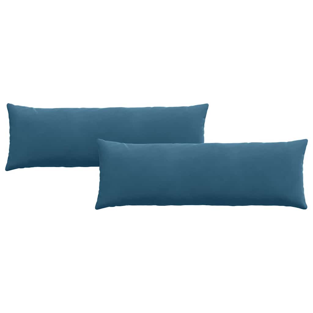 Cuscini da Divano 2 pcs Blu 120 x 40 cm Tessuto in Cords | homemem39