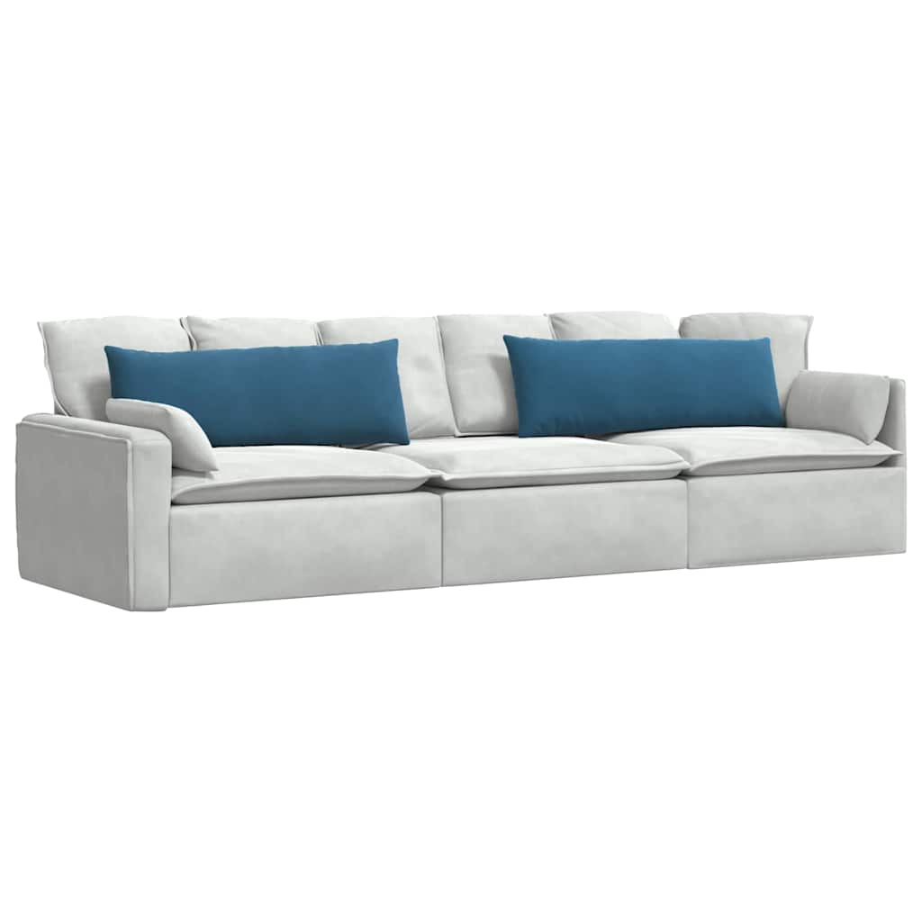 Cuscini da Divano 2 pcs Blu 120 x 40 cm Tessuto in Cords | homemem39