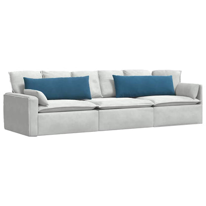 Cuscini da Divano 2 pcs Blu 120 x 40 cm Tessuto in Cords