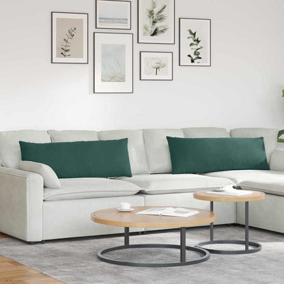 Cuscini da Divano 2 pcs Verde Scuro 120 x 40 cm | homemem39