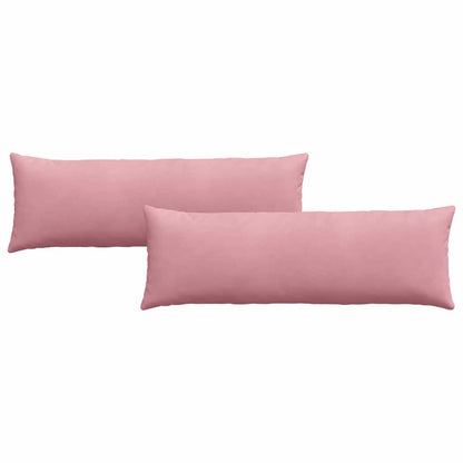 Cuscini da Divano 2 pcs Rosa 120 x 40 cm Tessuto in Cords | homemem39