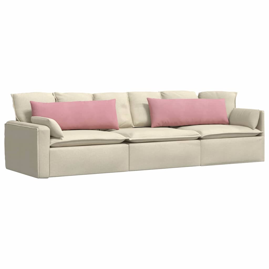 Cuscini da Divano 2 pcs Rosa 120 x 40 cm Tessuto in Cords | homemem39
