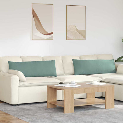 Cuscini da Divano 2 pcs Verde Mare 120 x 40 cm Tessuto in Cords | homemem39