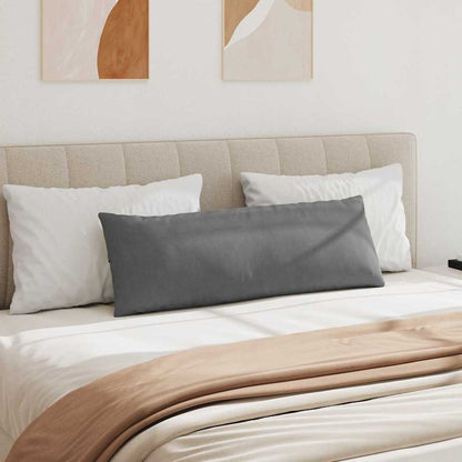 Cuscini da Divano 2 pcs Grigio scuro 120 x 40 cm Tessuto