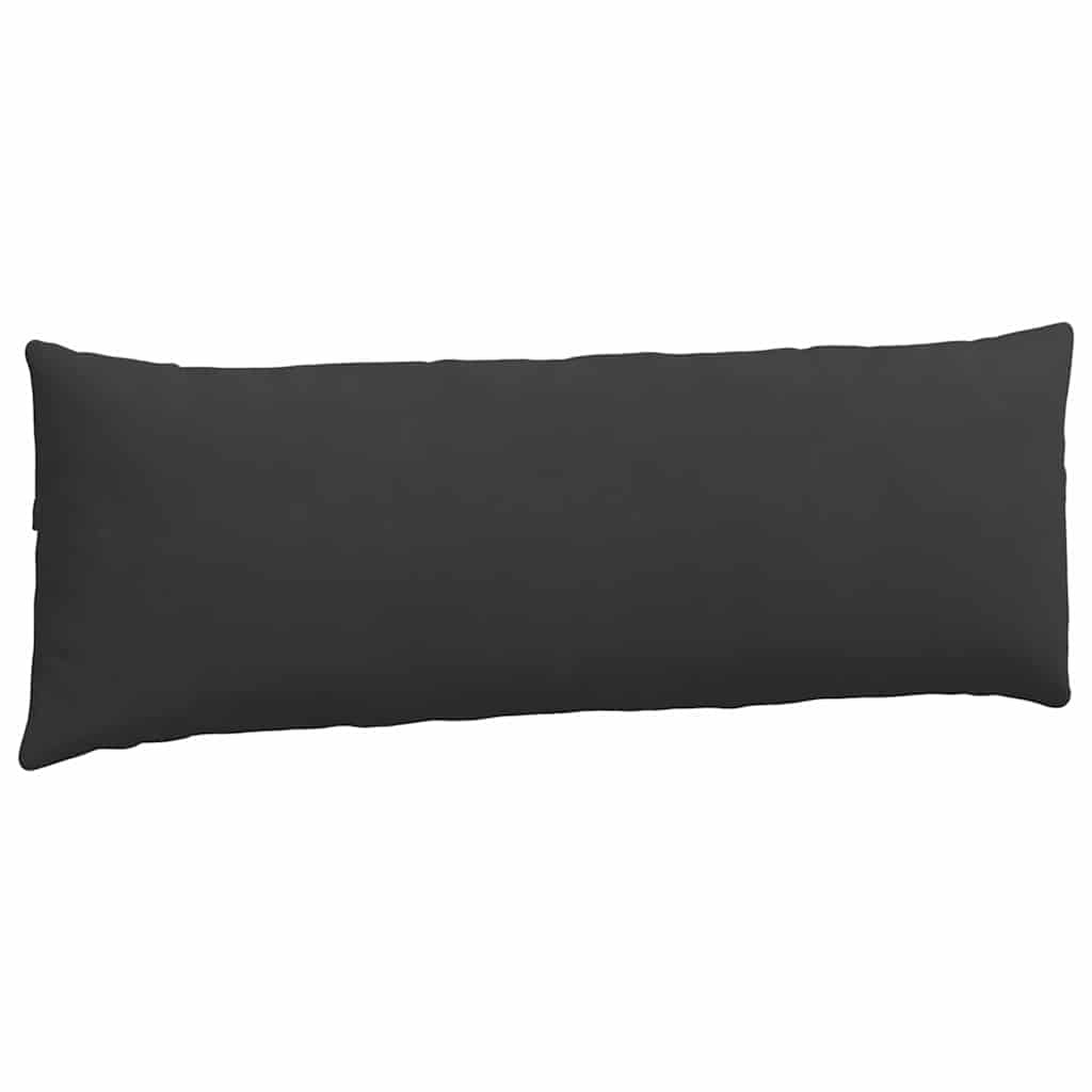 Cuscini da Divano 2 pcs Nero 120 x 40 cm Tessuto | homemem39