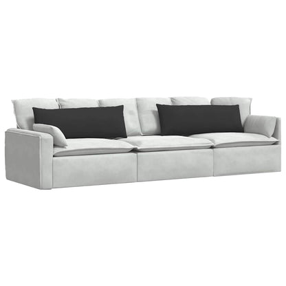 Cuscini da Divano 2 pcs Nero 120 x 40 cm Tessuto | homemem39