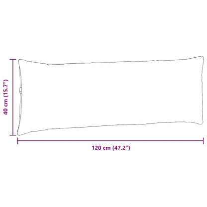 Cuscini da Divano 2 pcs Beige 120 x 40 cm Tessuto | homemem39