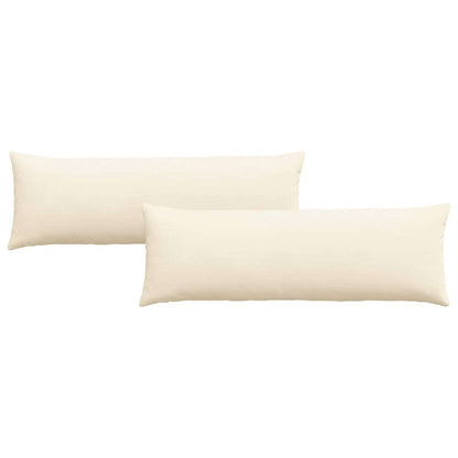 Cuscini da Divano 2 pcs Crema 120 x 40 cm Tessuto in Cords | homemem39