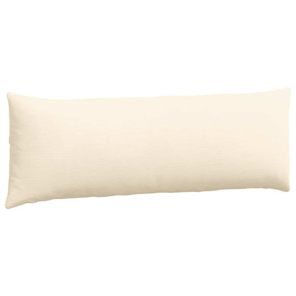Cuscini da Divano 2 pcs Crema 120 x 40 cm Tessuto in Cords | homemem39