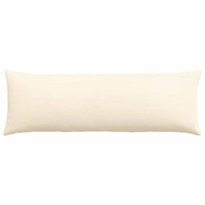 Cuscini da Divano 2 pcs Crema 120 x 40 cm Tessuto in Cords | homemem39