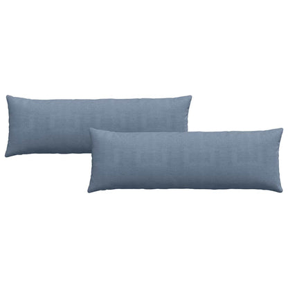 Cuscini da Divano 2 pcs Blu 120 x 40 cm Tessuto in Cords | homemem39