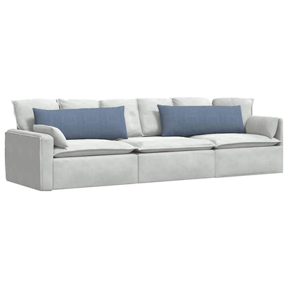 Cuscini da Divano 2 pcs Blu 120 x 40 cm Tessuto in Cords | homemem39