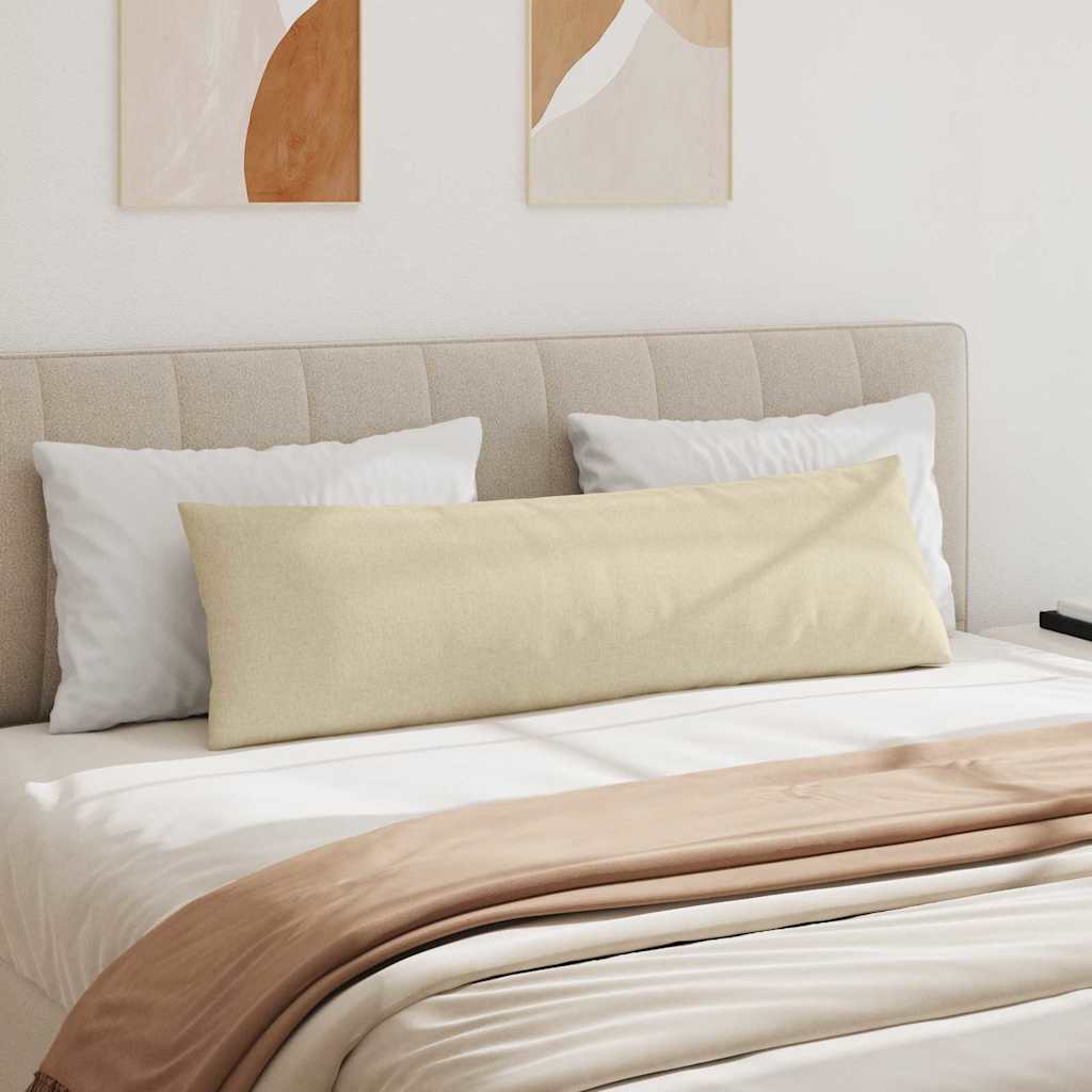 Cuscini da Divano 2 pcs Crema 145 x 40 cm Tessuto | homemem39