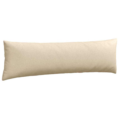 Cuscini da Divano 2 pcs Crema 145 x 40 cm Tessuto