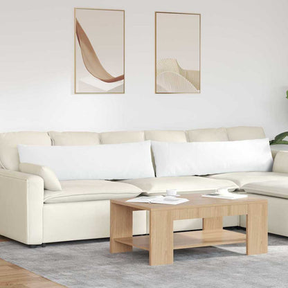 Cuscini da Divano 2 pcs Bianco 145 x 40 cm Tessuto | homemem39