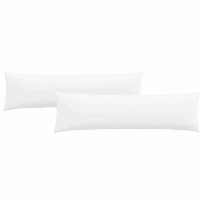 Cuscini da Divano 2 pcs Bianco 145 x 40 cm Tessuto | homemem39