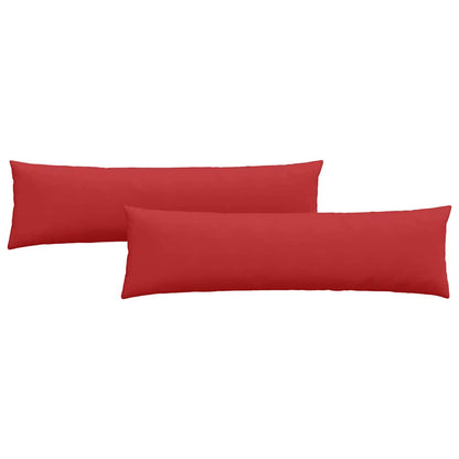 Cuscini da Divano 2 pcs Rosso 145 x 40 cm Tessuto | homemem39