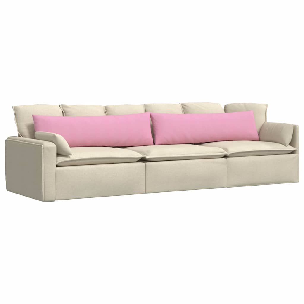 Cuscini da Divano 2 pcs Rosa 145 x 40 cm Tessuto | homemem39