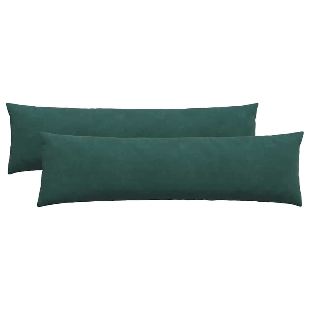 Cuscini da Divano 2 pcs Verde Scuro 145 x 40 cm | homemem39