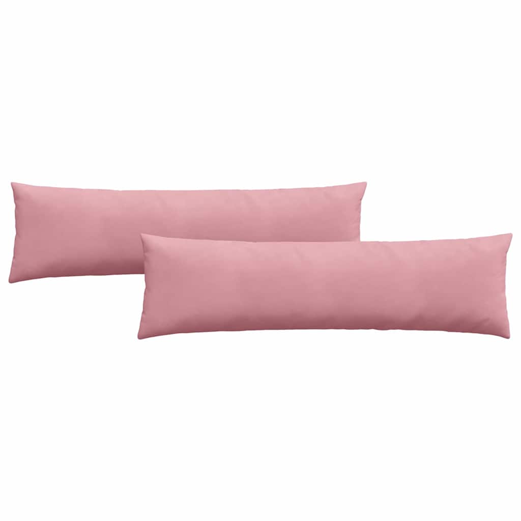 Cuscini da Divano 2 pcs Rosa 145 x 40 cm Tessuto in Cords | homemem39